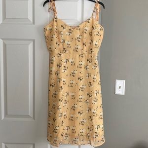Yellow Floral Sun Dress